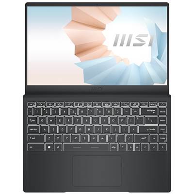   MSI Modern 14 B11MOU-1024 (Carbon Gray) 14" Thin Bezel Full HD IPS-Level Laptop w  /  Intel Iris Xe (Core i5-1155G7)