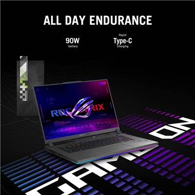   ASUS ROG STRIX G16 (G614JI-XS96) 16" 240Hz (3ms) QHD+ WQXGA (100% DCI-P3) Gaming Laptop w  /  NVIDIA GeForce RTX 4070 8GB GDDR6 (Core i9-13980HX & Windows 11 Pro)