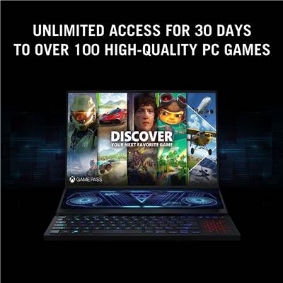  (OPEN-BOX) ASUS ROG Zephyrus Duo 16 (GX650PZ-XS96) 16" 240Hz (3ms) QHD+ WQXGA (100% DCI-P3) Gaming Laptop w  /  GeForce RTX 4080 12GB GDDR6 (AMD Ryzen 9 7945HX & Windows 11 Pro)