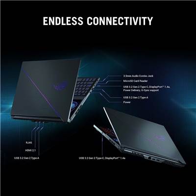  (OPEN-BOX) ASUS ROG Zephyrus Duo 16 (GX650PZ-XS96) 16" 240Hz (3ms) QHD+ WQXGA (100% DCI-P3) Gaming Laptop w  /  GeForce RTX 4080 12GB GDDR6 (AMD Ryzen 9 7945HX & Windows 11 Pro)