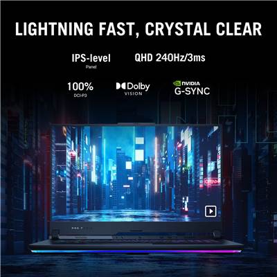  (OPEN-BOX) ASUS ROG STRIX SCAR 17 X3D (G733PYV-XH97) 17.3" 240Hz 3ms WQHD (100% DCI-P3) Gaming Laptop w  /  GeForce RTX 4090 16GB GDDR6 (AMD Ryzen 9 7945HX3D & Windows 11 Pro)